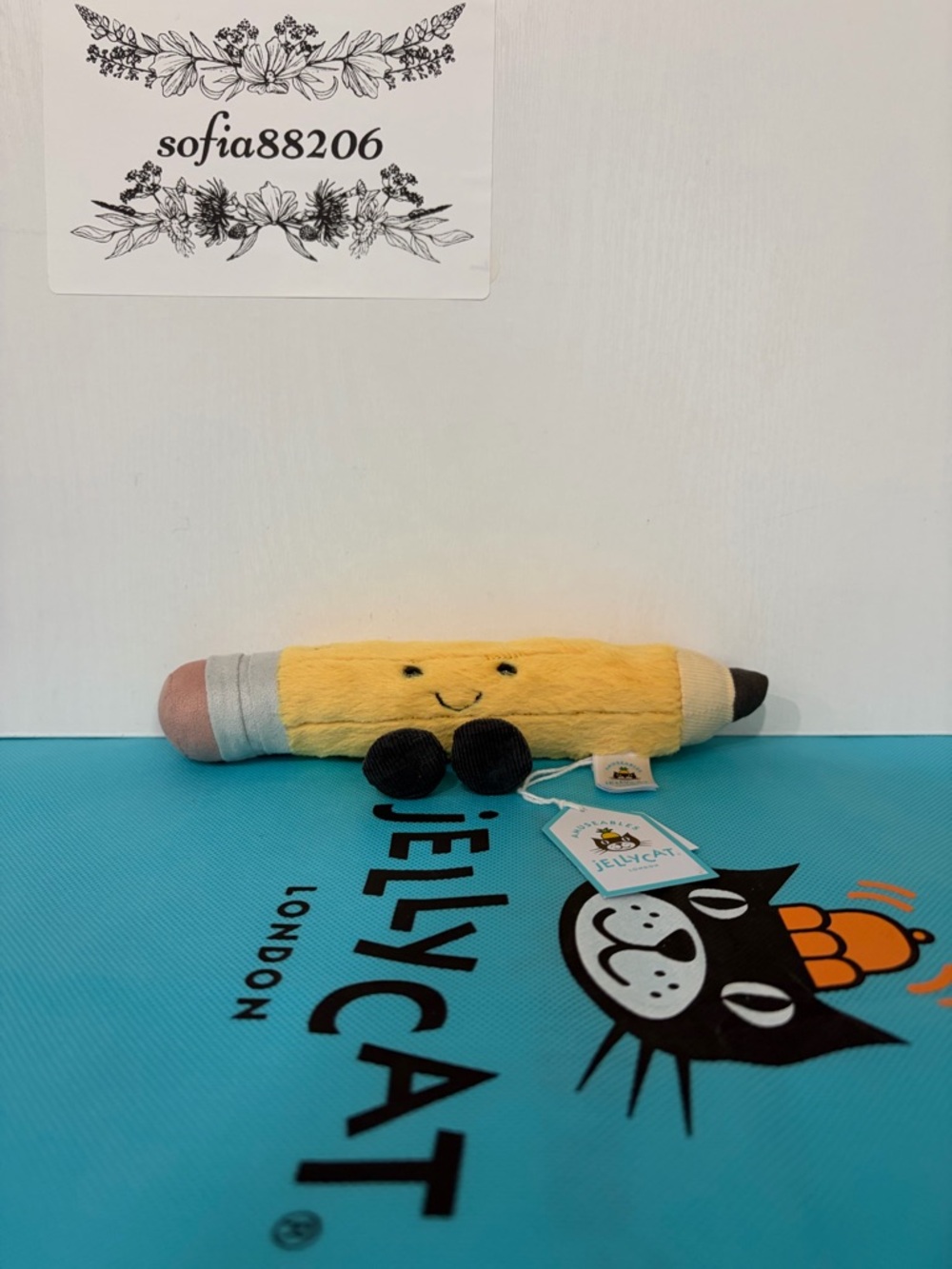 Jellycat Amuseables Pencil Plush Toy NWT Authentic With Dust Bag A6PNC